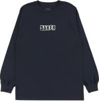 Baker Brand Logo L/S T-Shirt - navy