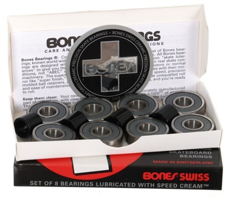 Bones Bearings Swiss Ceramic Skateboard Bearings | Tactics Bones Bearings Swiss Ceramic Skateboard Bearings | Tactics