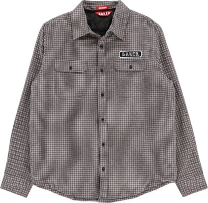 Baker Stitch Flannel Shirt - black/white - view large