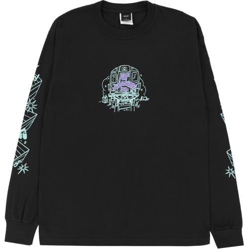 HUF Benchin L/S T-Shirt Black Tシャツ huf-benchin-l-s-t-shirt-black.jpg