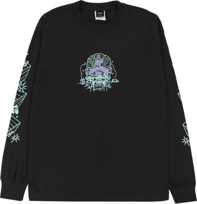 HUF Benchin L/S T-Shirt - black - view large