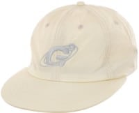 Gas Giants G Logo Nylon Strapback Hat - cream