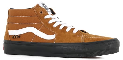 Vans Skate Grosso Mid Shoes - pig suede brown/black - view large