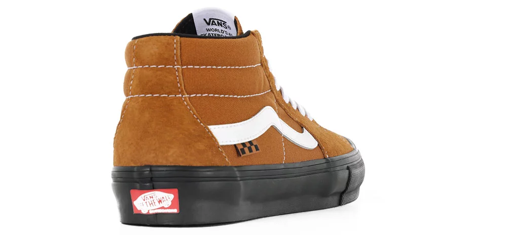Vans Skate Grosso Mid Shoes - pig suede brown/black | Tactics
