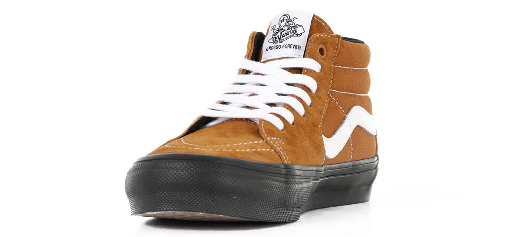 Vans Skate Grosso Mid Shoes - pig suede brown/black | Tactics Vans Skate Grosso Mid Shoes - pig suede brown/black | Tactics