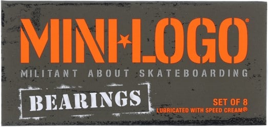Mini Logo Precision Skateboard Bearings - black - view large