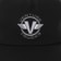 Venture Wings Snapback Hat (Closeout) - black/grey/white - front detail