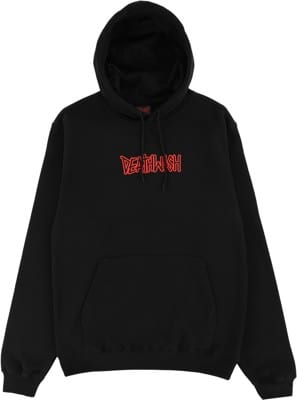 Deathwish Outline Puff Hoodie - black - view large