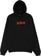 Deathwish Outline Puff Hoodie - black