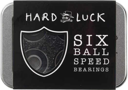 Hard Luck Hard Six Skateboard Bearings - silver - view large