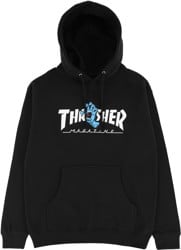 Santa Cruz Thrasher Screaming Logo Hoodie - black