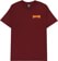 Santa Cruz Thrasher Flame Dot T-Shirt - burgundy - front