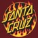 Santa Cruz Thrasher Flame Dot T-Shirt - burgundy - reverse detail