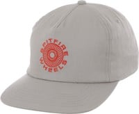 Spitfire Classic 87' Swirl Snapback Hat - silver red