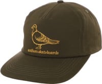 Anti-Hero Basic Pigeon Snapback Hat - olive/orange