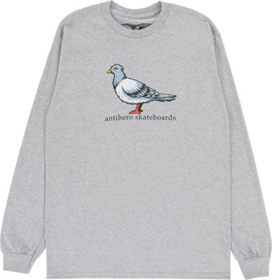 Anti-Hero Big Pigeon L/S T-Shirt - sport grey - view large