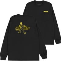 Anti-Hero Slingshot Pocket L/S T-Shirt - black/yellow
