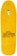 April Guy By Gonz 9.6 Skateboard Deck - yellow - top
