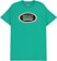 Real Oval T-Shirt - kelly/green-black-white