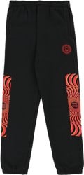 Spitfire Classic Swirl Overlay Sweatpants - black/red/red-yellow