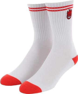 Spitfire Bighead Fill Embroidered Sock - white/red - view large