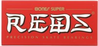 Bones Bearings Super Reds Skateboard Bearings - black
