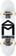 SK8MAFIA House Logo 6.0 Micro Complete Skateboard - white
