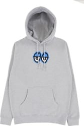 Krooked Eyes LG Hoodie - grey heather/blue