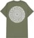 Spitfire Swirled Classic T-Shirt - military green/white - reverse