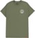 Spitfire Swirled Classic T-Shirt - military green/white - front
