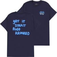 Krooked Strait Eyes T-Shirt - navy/blue