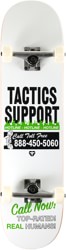 Tactics Support 7.75 Complete Skateboard - white