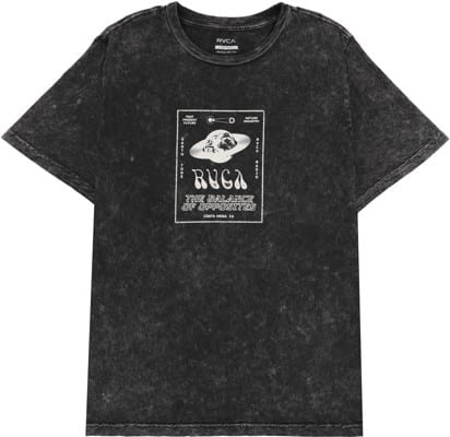 RVCA Cadet T-Shirt - black shock wash - view large