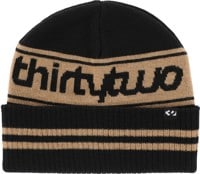 Thirtytwo Double Beanie - black/tan