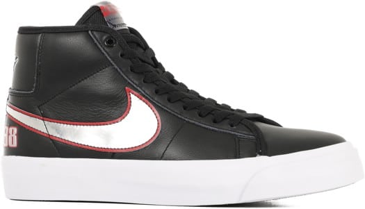 Nike SB Zoom Blazer Mid Pro GT Skate Shoes - black/metallic silver-university red-white-black - view large