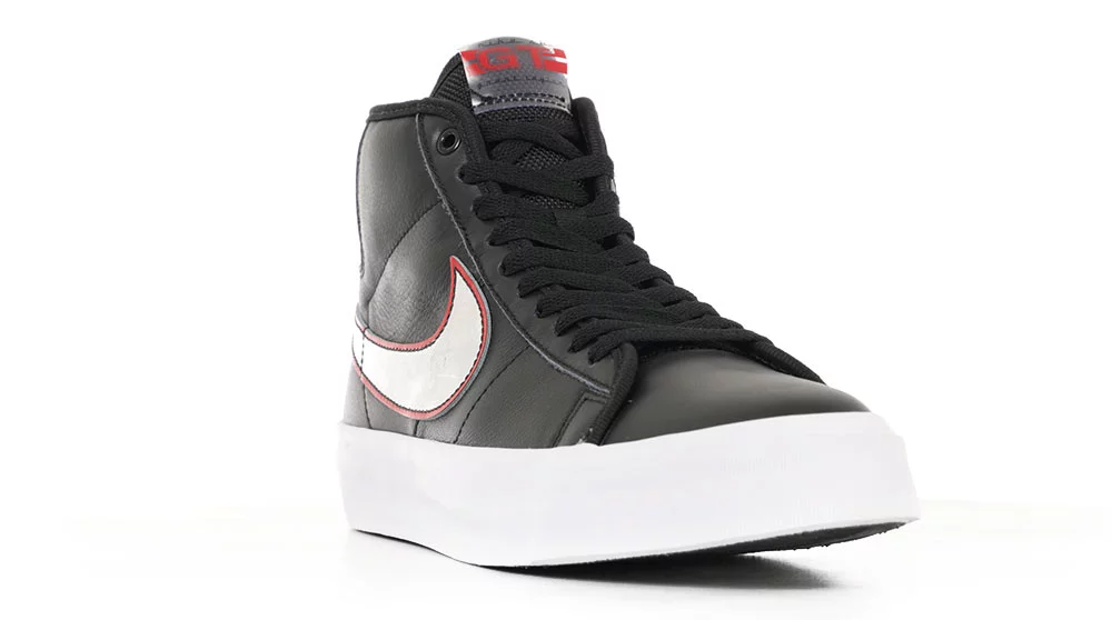 Nike SB Zoom Blazer Mid Pro GT Skate Shoes - black/metallic  display picture 2