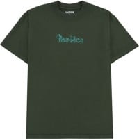 Tactics Happy Wordmark Garment Dye T-Shirt - dark forest green