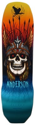 Powell Peralta Andy Anderson Heron Skull 8.45 Flight Skateboard Deck - view large