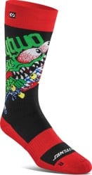 Thirtytwo Santa Cruz Snowboard Socks - red/black