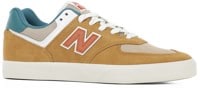 New Balance Numeric 574V Skate Shoes - wheat/vintage teal