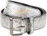 Loosey Silver Snake Skin Belt - silver