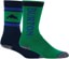 Burton Kids Weekend Midweight 2-Pack Snowboard Socks - galaxy green