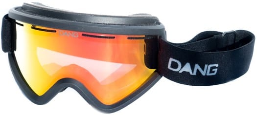 Dang Shades OG Snow Goggles + Bonus Lens - black/fire mirror + yellow lens - view large