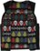 Volcom Skate Vitals Collin Provost Vest Jacket - black/multi - open