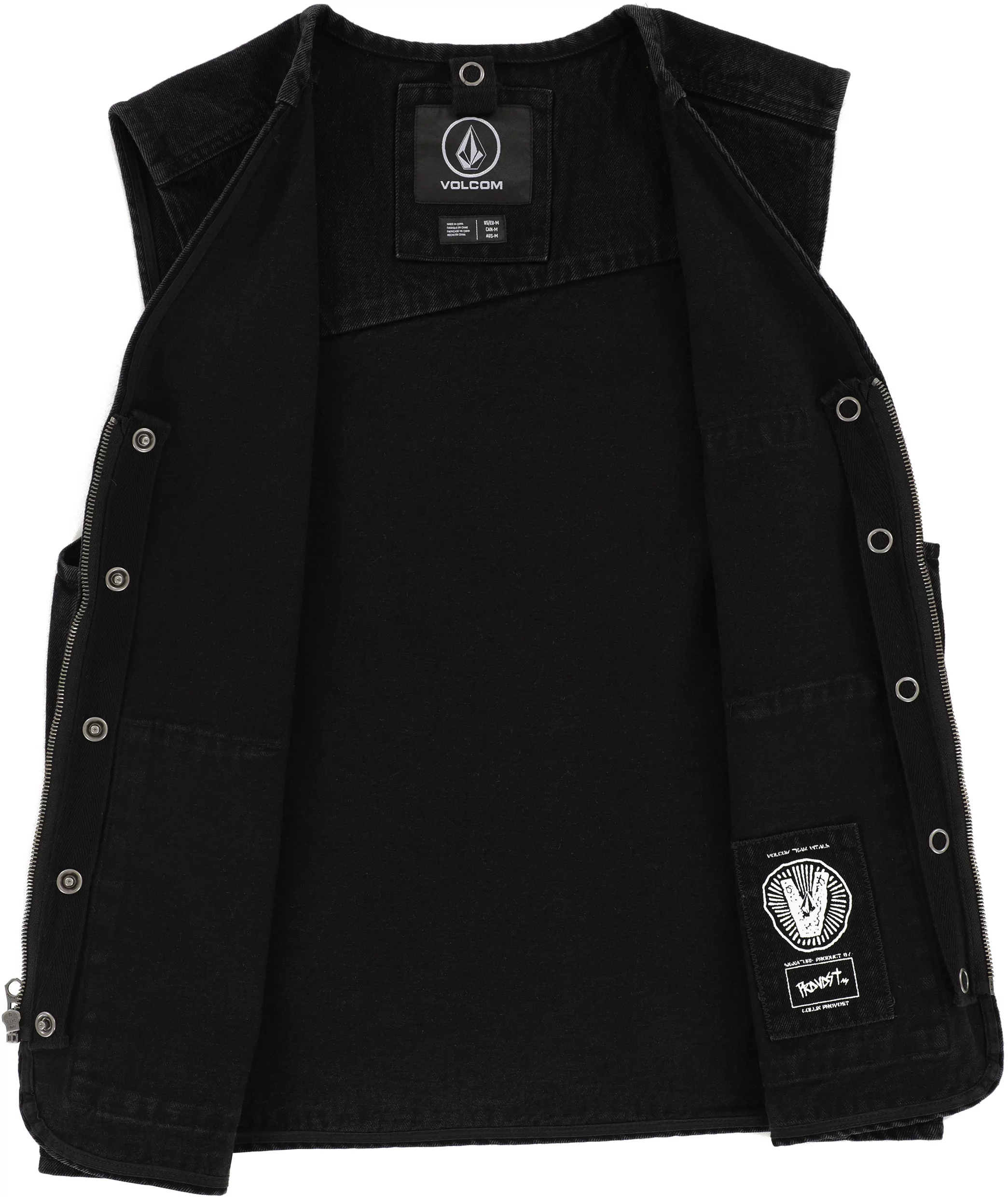 トップス VOLCOM SKATE VITALS COLLIN PROVOST VEST VOLCOM Skate Vitals Collin Provost Vest Black - Freeride