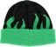 Creature Relic Long Shoreman Beanie - black/green - reverse