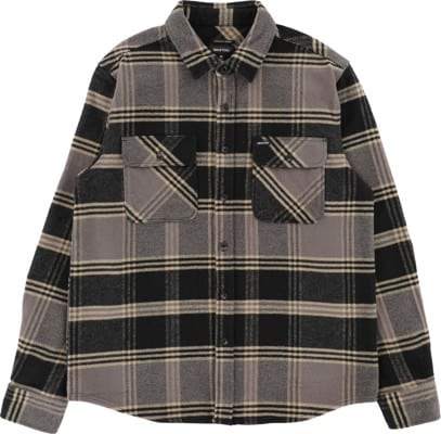 Brixton Bowery Heavyweight Flannel Shirt - black/beige - view large