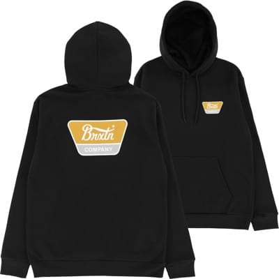 Brixton Linwood Hoodie - black/mustard - view large