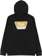 Brixton Linwood Hoodie - black/mustard - reverse