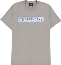 Independent Tile Bar T-Shirt - medium grey